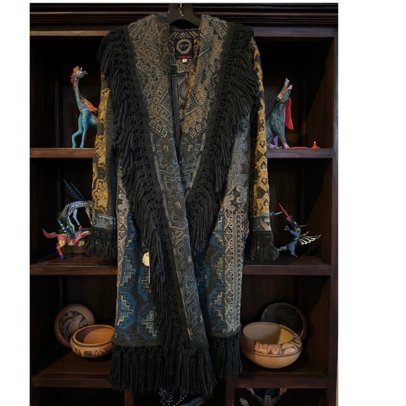 Johnny Was Tokley Fringed Embroidery Open-Front Duster NWT - Picture 11 of 15